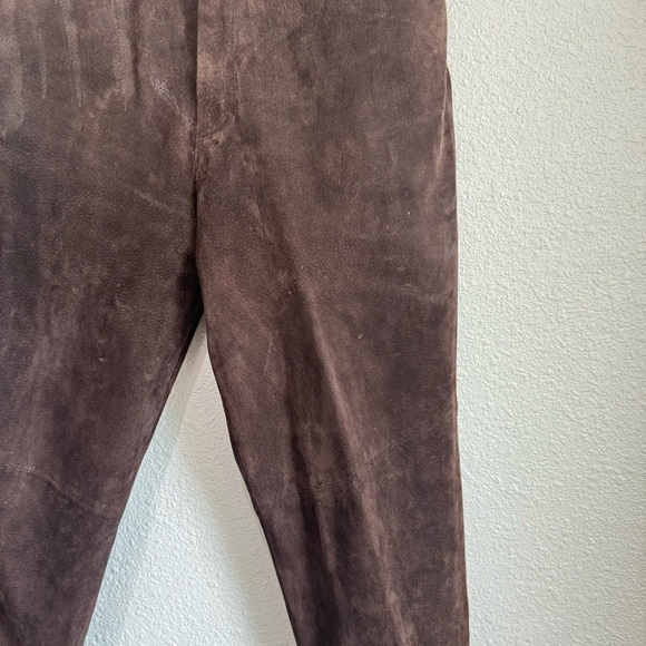 VTG Wilsons Maxima Leather Brown Pants Women’s 8 Straight Leg Western Boho - Picture 11 of 13